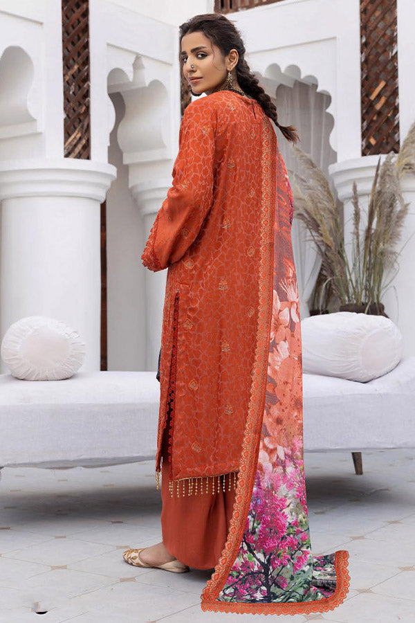 Shaista Shumaii Semi Peach`25 D#776