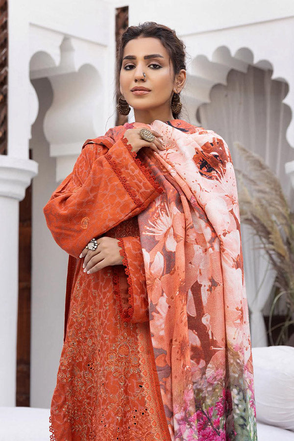 Shaista Shumaii Semi Peach`25 D#776