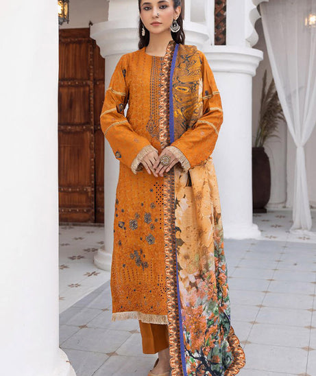 Shaista Shumaii Semi Peach`25 D#778