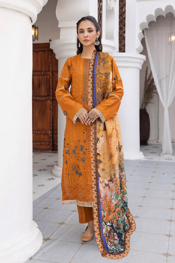 Shaista Shumaii Semi Peach`25 D#778