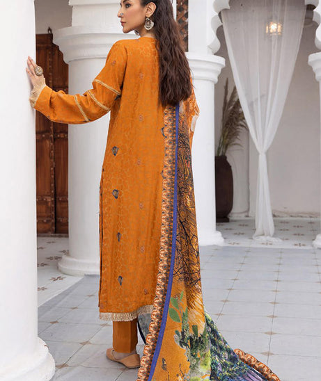 Shaista Shumaii Semi Peach`25 D#778