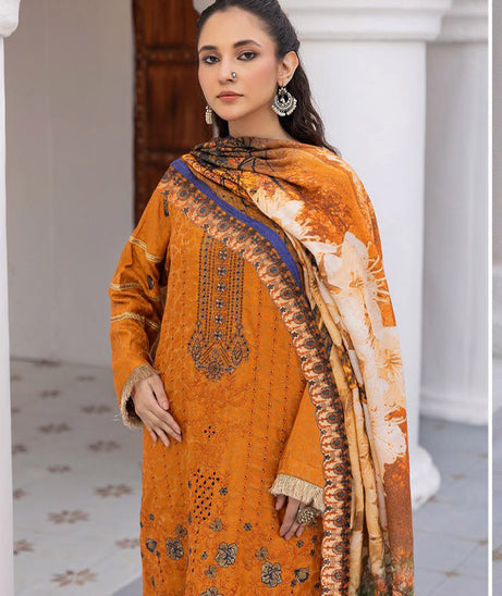 Shaista Shumaii Semi Peach`25 D#778