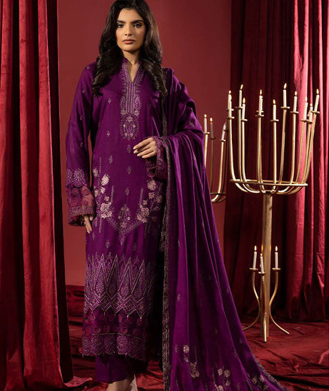 Shaista Supreme Emb Peach`25 D#76