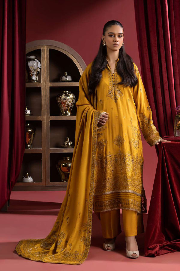 Shaista Supreme Emb Peach`25 D#77