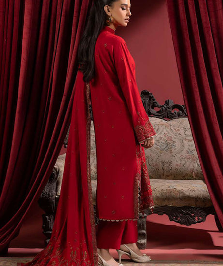 Shaista Supreme Emb Peach`25 D#78