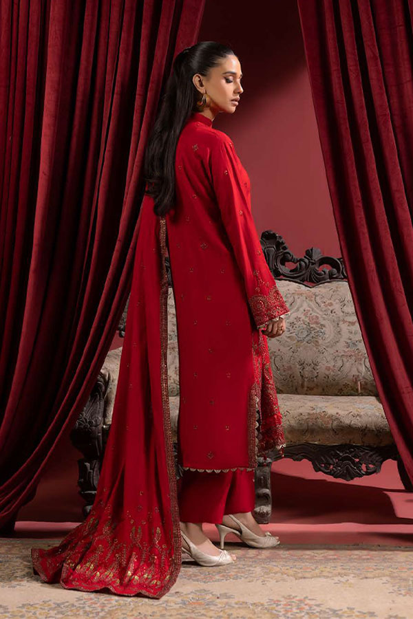 Shaista Supreme Emb Peach`25 D#78