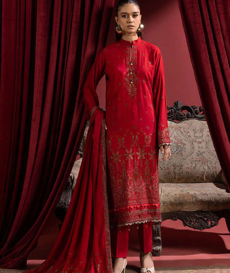 Shaista Supreme Emb Peach`25 D#78