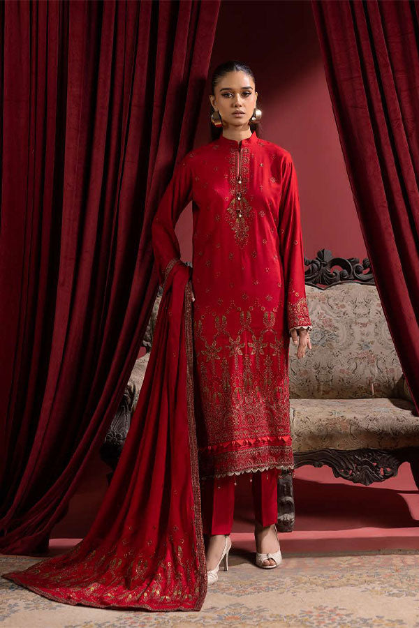 Shaista Supreme Emb Peach`25 D#78