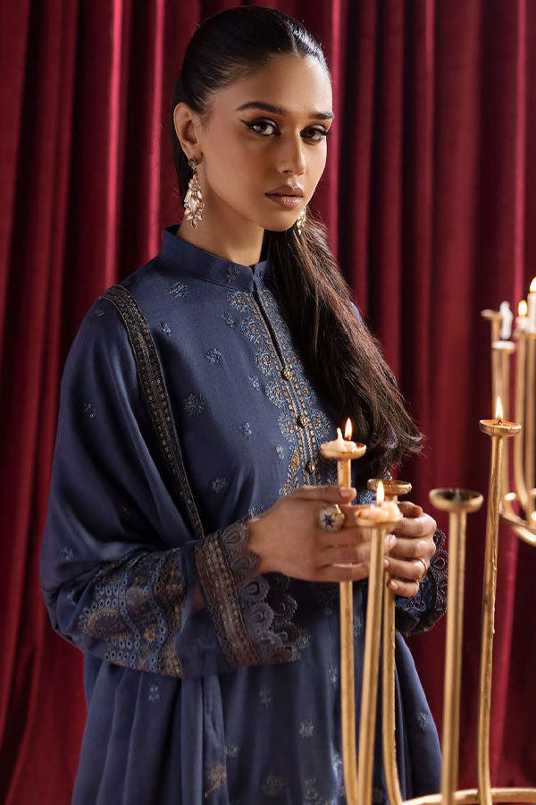 Shaista Supreme Emb Peach`25 D#79