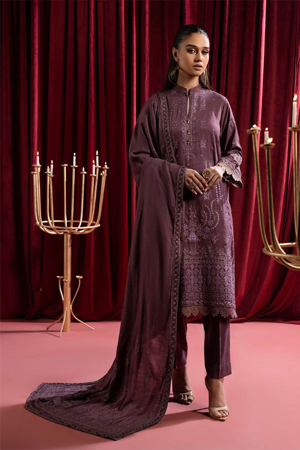 Shaista Supreme Emb Peach`25 D#80