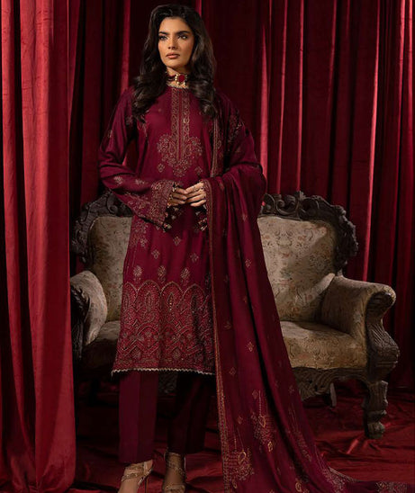 Shaista Supreme Emb Peach`25 D#83