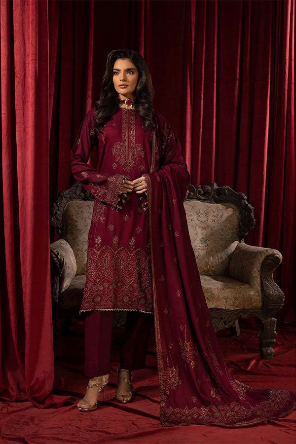 Shaista Supreme Emb Peach`25 D#83