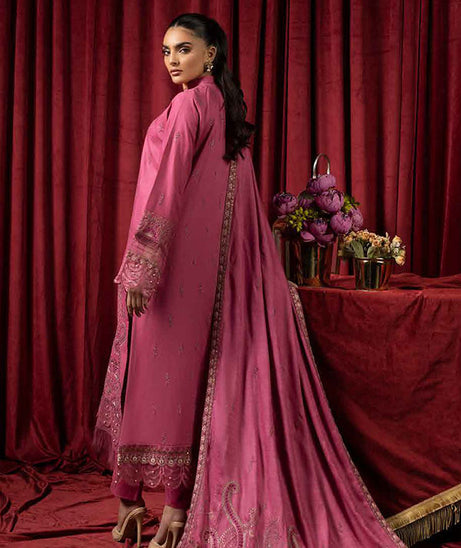 Shaista Supreme Emb Peach`25 (Vol-2) D#85