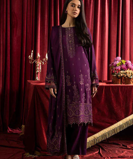 Shaista Supreme Emb Peach`25 (Vol-2) D#90