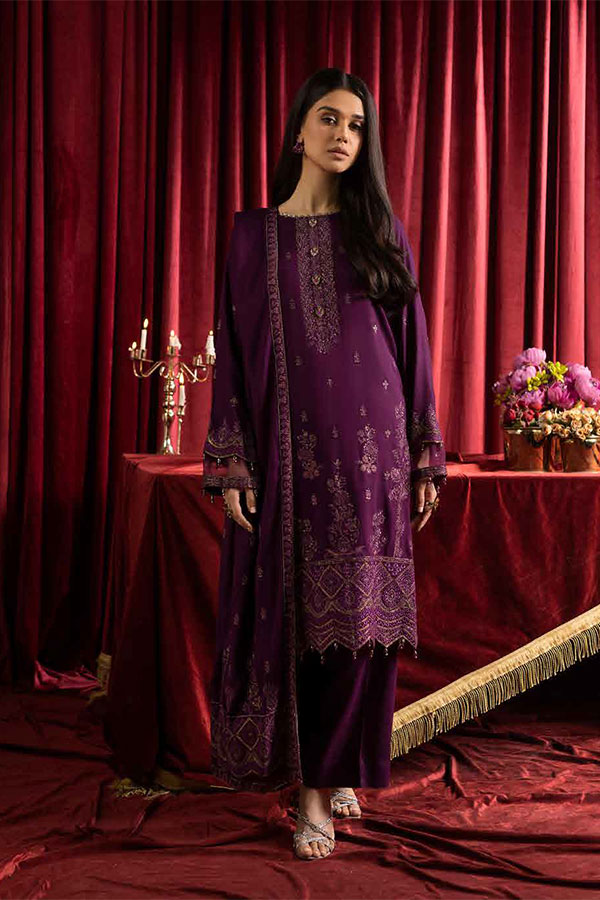 Shaista Supreme Emb Peach`25 (Vol-2) D#90