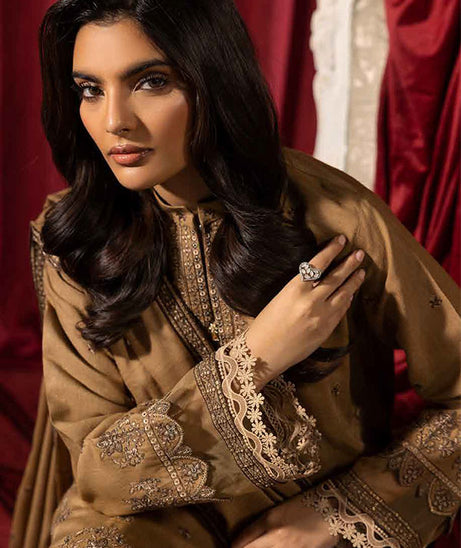 Shaista Supreme Emb Peach`25 (Vol-2) D#91