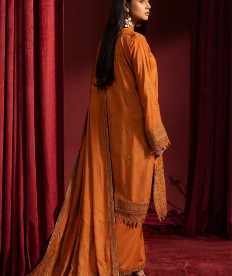 Shaista Supreme Emb Peach`25 (Vol-2) D#93