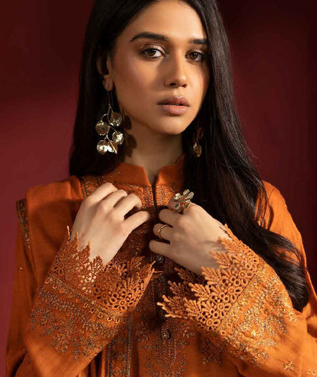 Shaista Supreme Emb Peach`25 (Vol-2) D#93