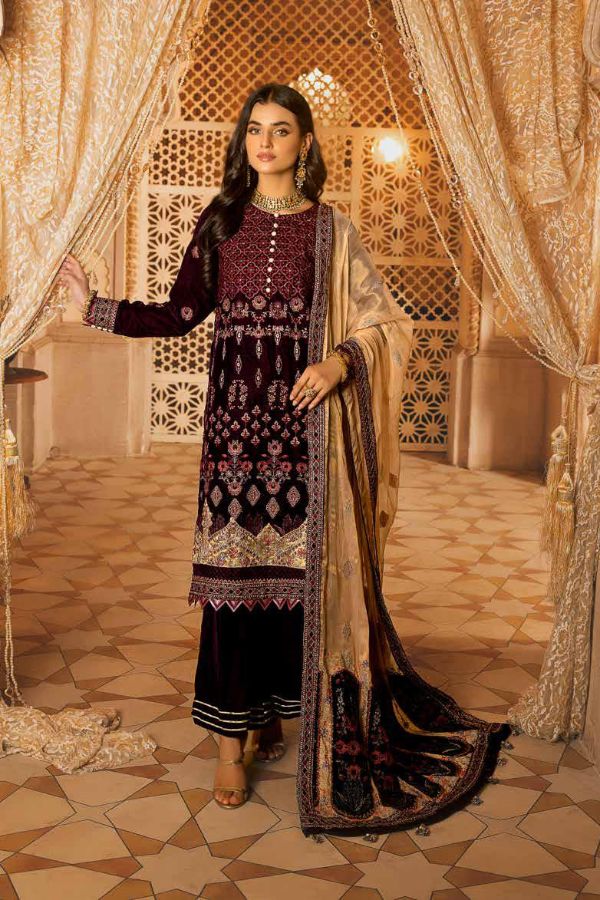 Shaista Emb Velvet`22 D#402