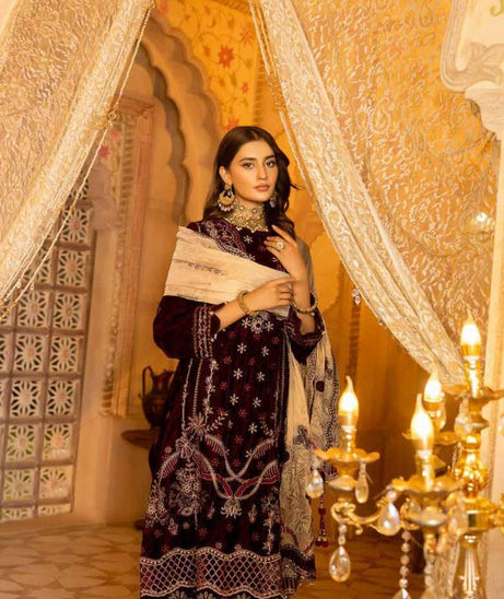 Shaista Emb Velvet`22 D#405