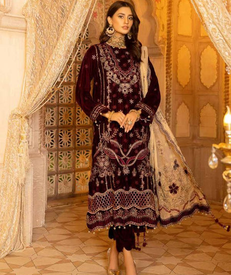 Shaista Emb Velvet`22 D#405