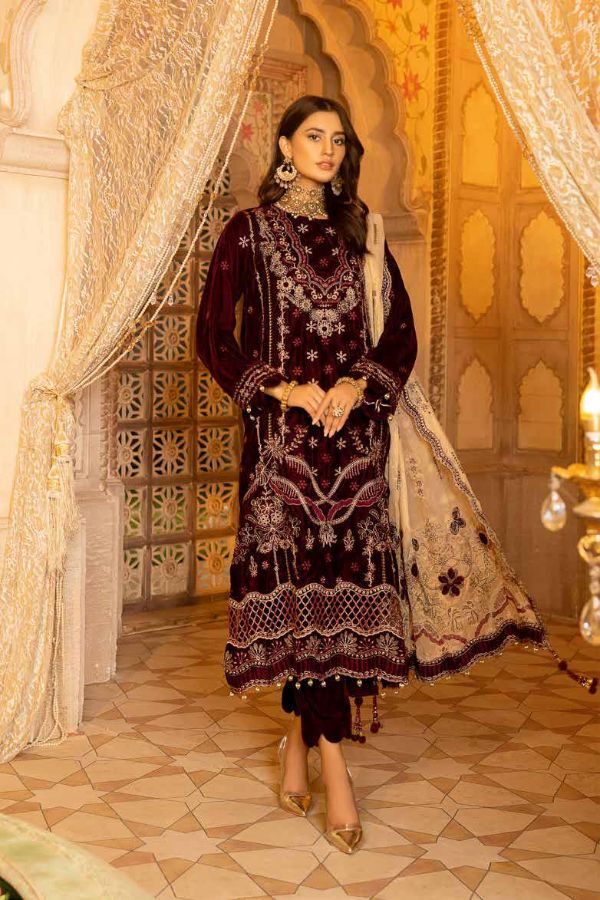 Shaista Emb Velvet`22 D#405
