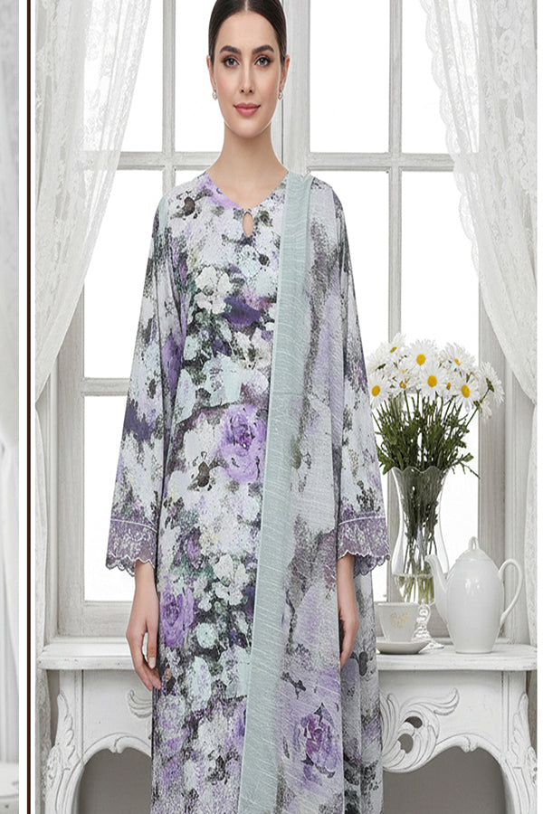 Shaista Emb Print Lawn '26 D# 510