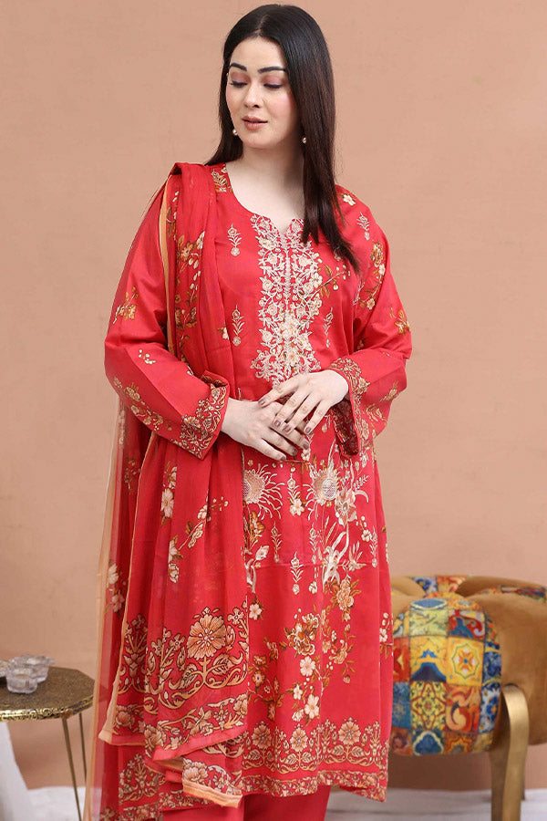 Shaista Noor-E-Libas Lawn`25 D#12