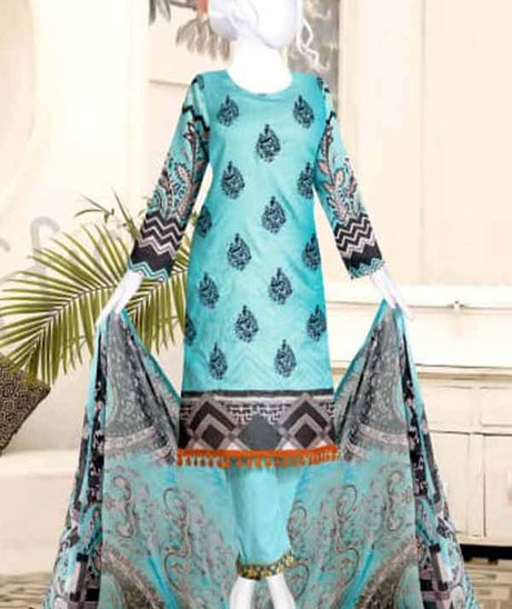 Shanaya Emb Dobby Lawn`22 D#5 L Ferozi