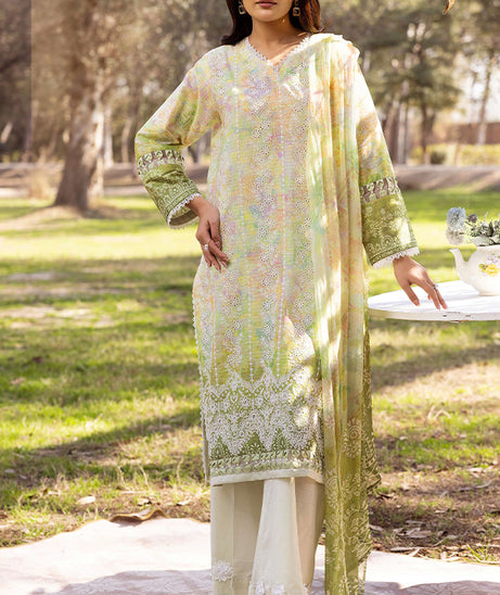 Shaista Chikankari Lawn'25 D#01