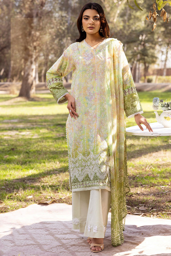 Shaista Chikankari Lawn'25 D#01