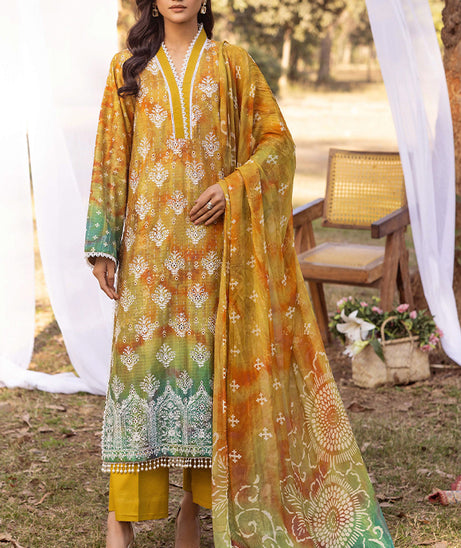 Shaista Chikankari Lawn'25 D#10