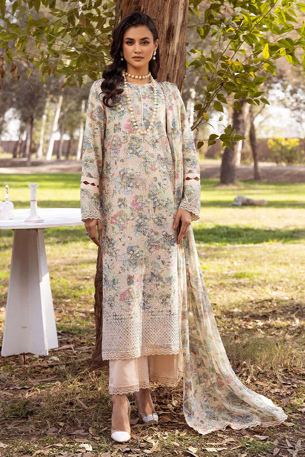 Shaista Chikankari Lawn'25 D#12