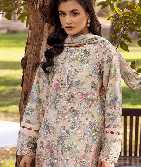 Shaista Chikankari Lawn'25 D#12