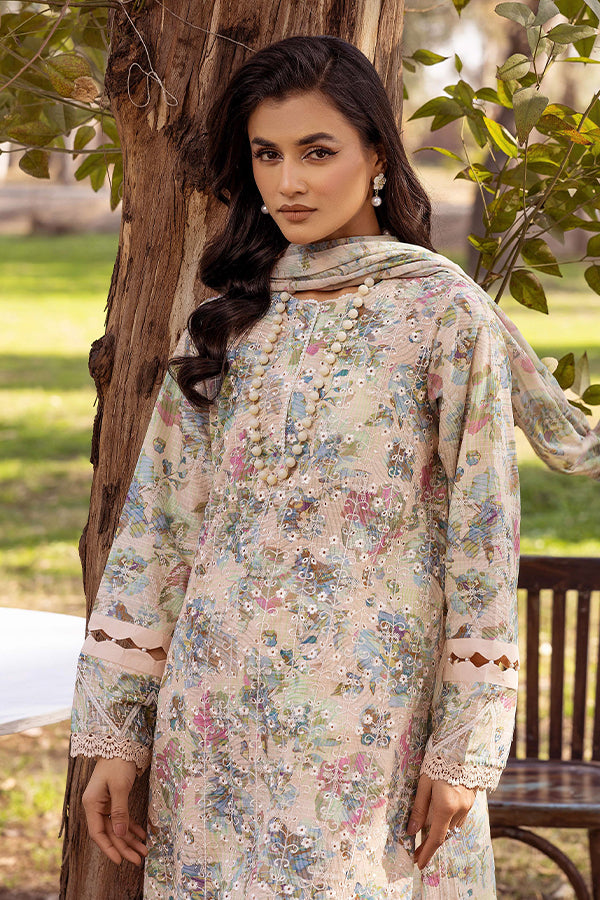 Shaista Chikankari Lawn'25 D#12