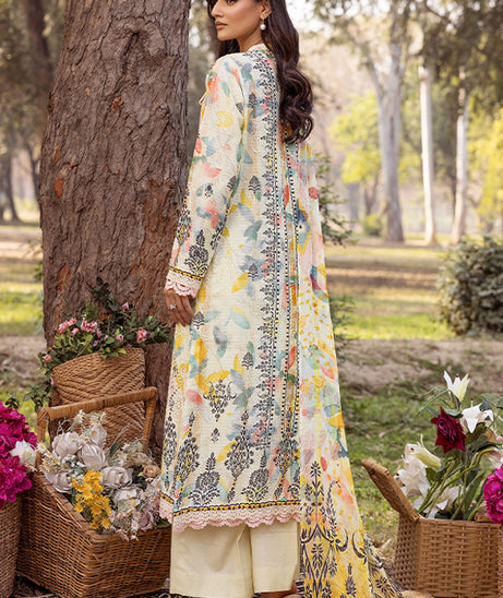 Shaista Chikankari Lawn'25 D#04