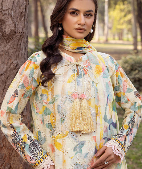 Shaista Chikankari Lawn'25 D#04