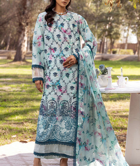 Shaista Chikankari Lawn'25 D#06