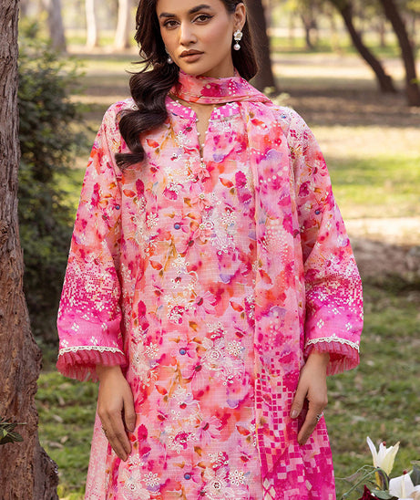 Shaista Chikankari Lawn'25 D#07