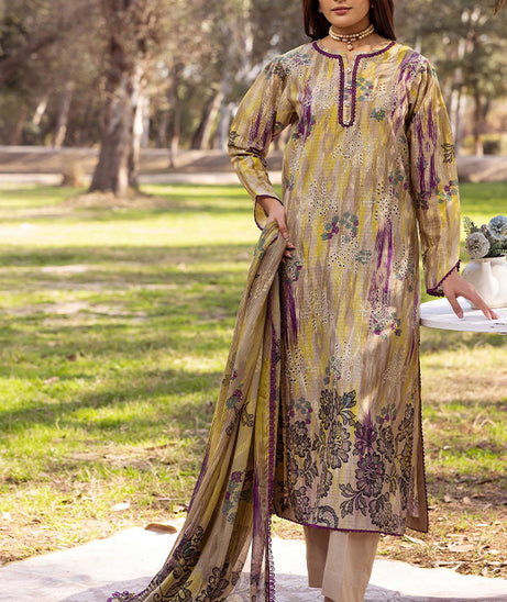 Shaista Chikankari Lawn'25 D#09
