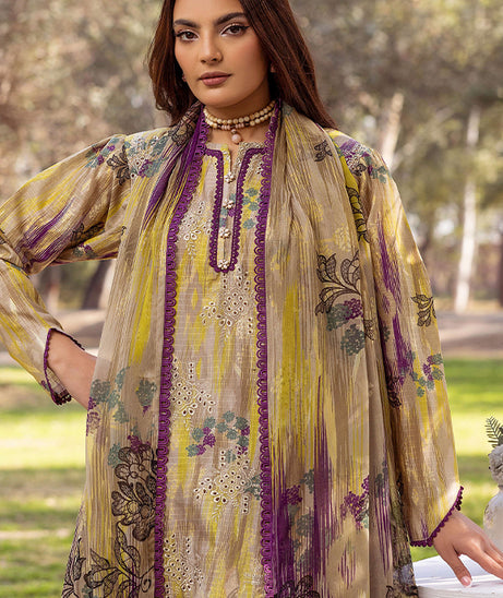 Shaista Chikankari Lawn'25 D#09