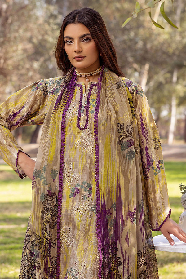 Shaista Chikankari Lawn'25 D#09