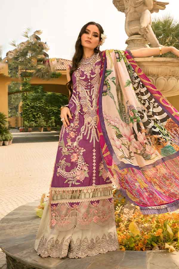 Shiza Hassan Luxury Lawn`22 D# 03-B