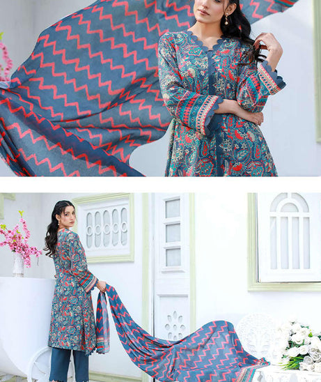Sidra Aleem P/Series Lawn`24 SA#405