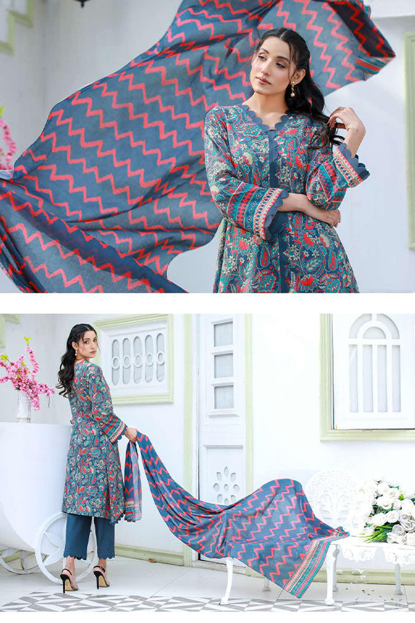 Sidra Aleem P/Series Lawn`24 SA#405