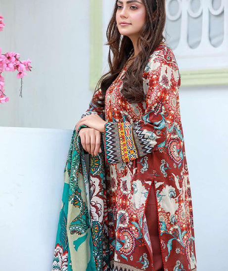 Sidra Aleem P/Series Lawn`24 SA#406