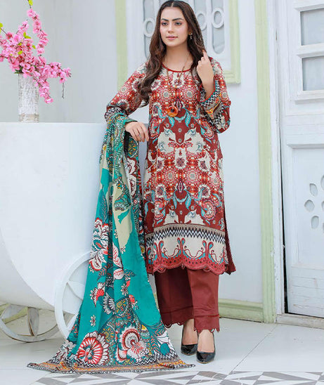 Sidra Aleem P/Series Lawn`24 SA#406