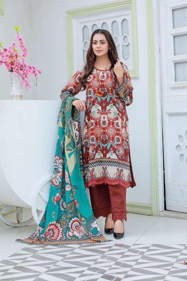 Sidra Aleem P/Series Lawn`24 SA#406