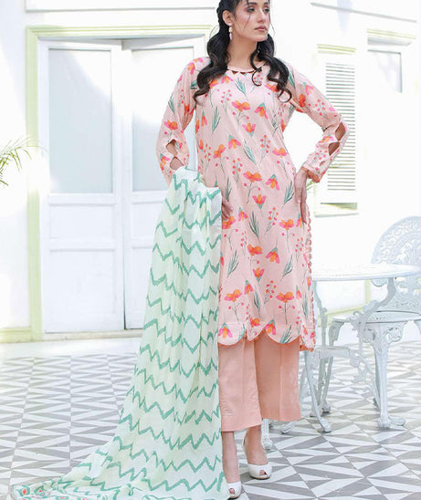 Sidra Aleem P/Series Lawn`24 SA#407