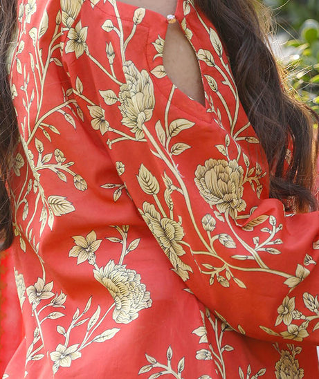 Sidra Aleem P/ Series Lawn`25 D #1 Carrot